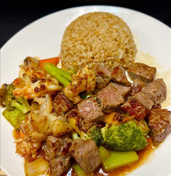 Hibachi Lobster & Filet Mignon